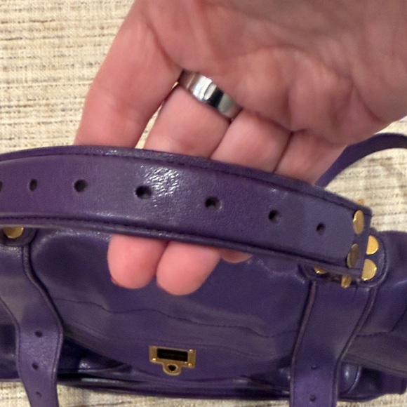 Proenza Schouler PS 1 Purple Leather Women's Bag awesome color - Picture 13 of 16